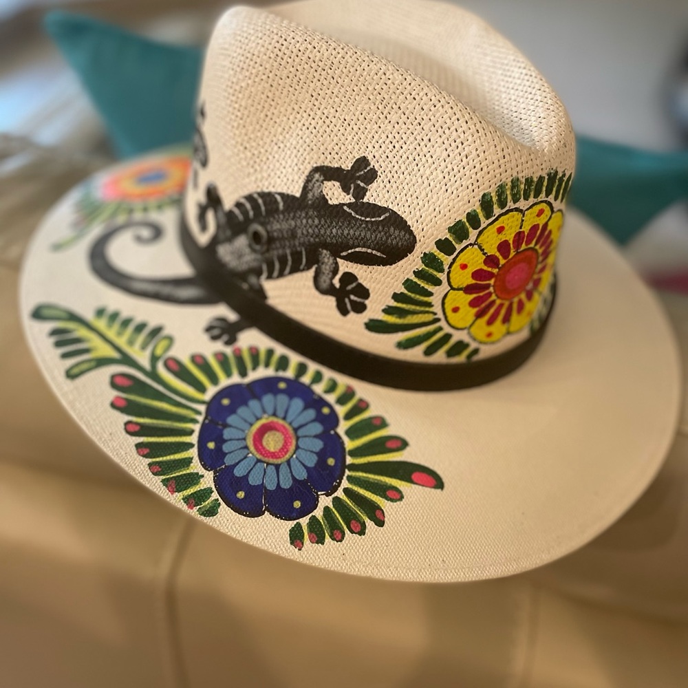 Hand painted cowboy hat